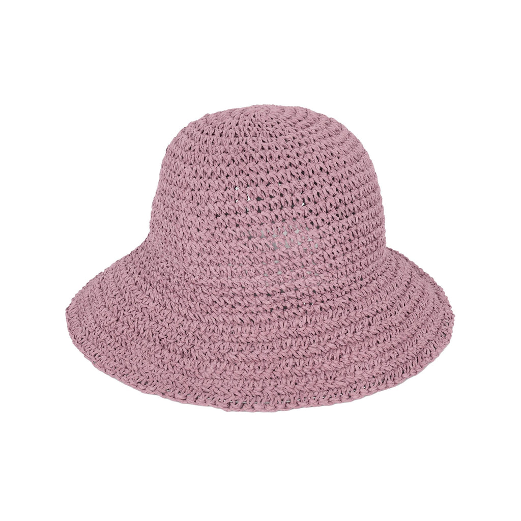 Anna-Kaci Crochet Raffia Sun Hat with Wide Brim and Bow Detail Foldable Summer Beach Hat for Stylish Sun Protection