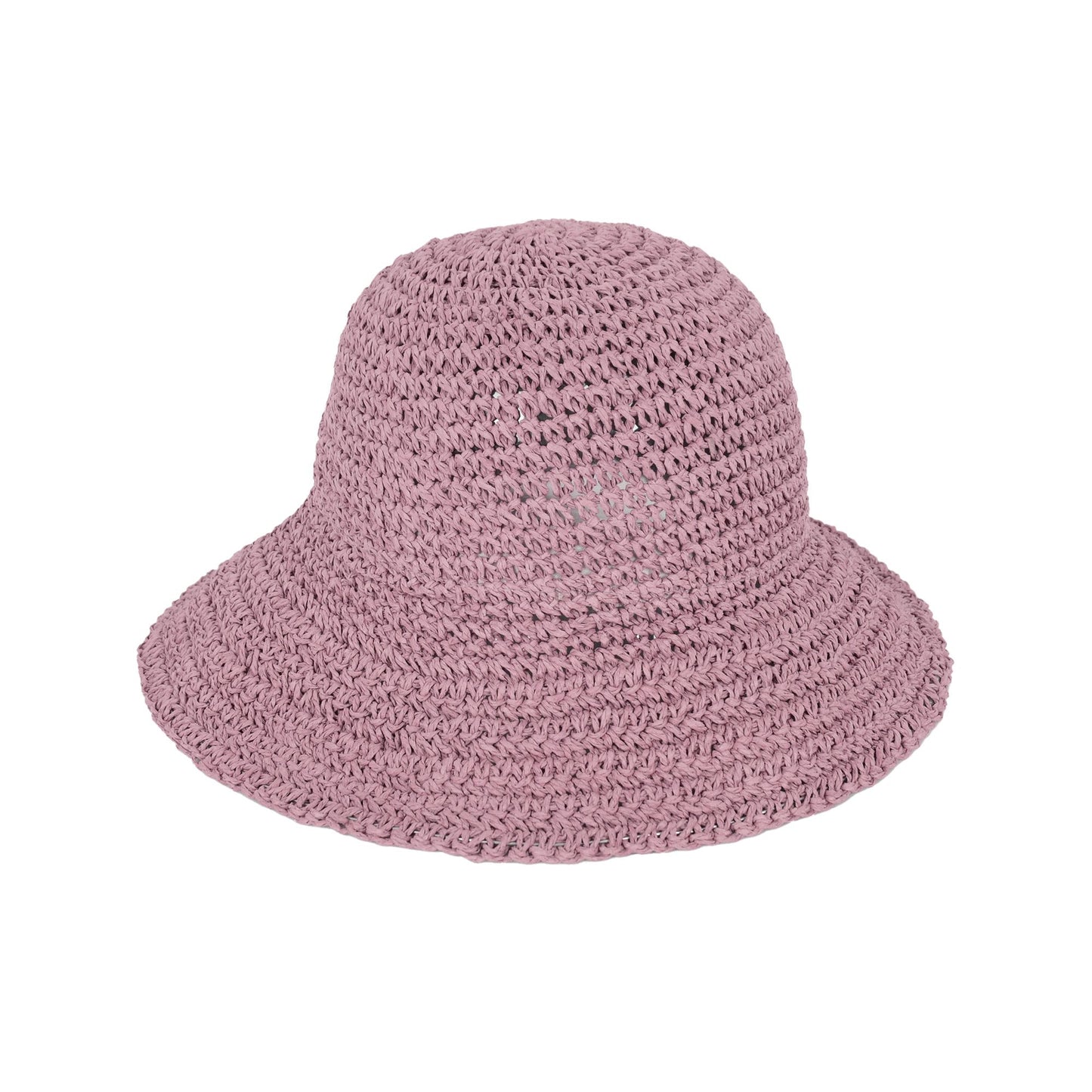 Anna-Kaci Crochet Raffia Sun Hat with Wide Brim and Bow Detail Foldable Summer Beach Hat for Stylish Sun Protection