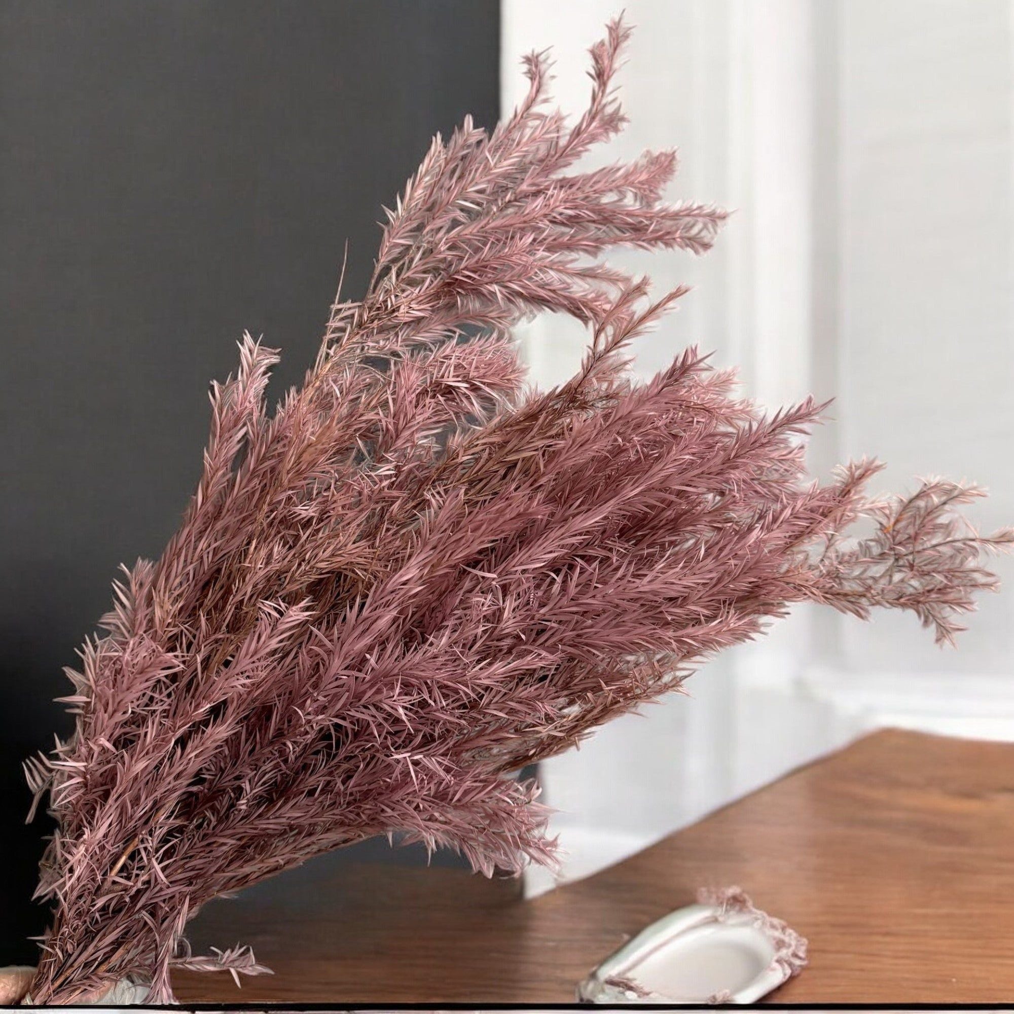 Alilang Dried Flowers Rosemary Branch Arrangement for Home Decor, 29.5 Inches