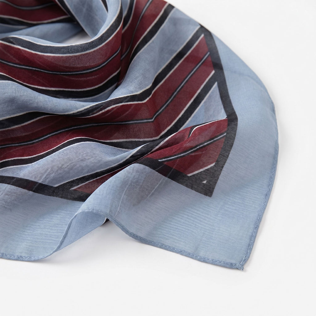Lightweight Square Scarf with Sheer Fabric and Multi-Way Wrap Design