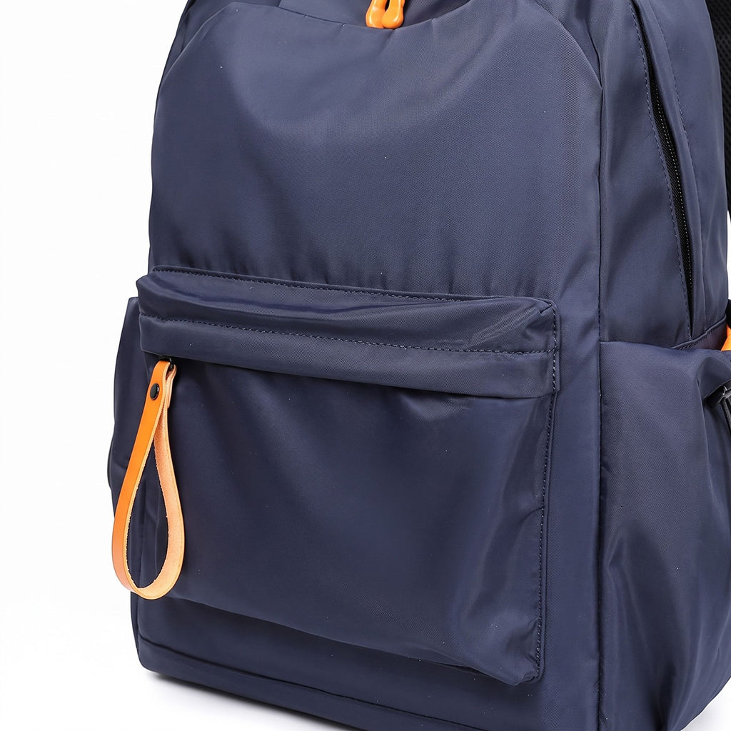 Everyday Backpack with Front Zip Pocket Side Pockets Adjustable Straps Top Hle