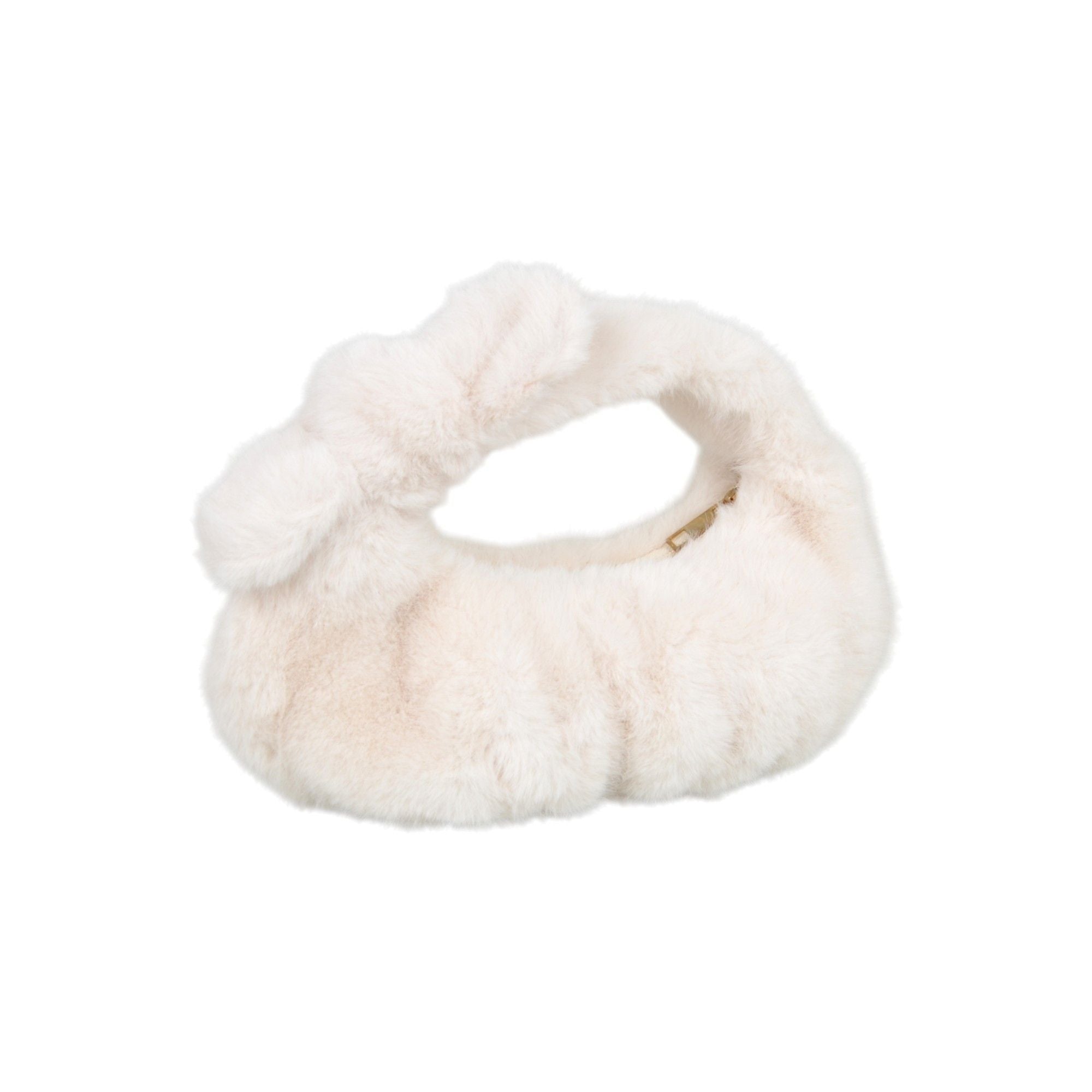 Anna-Kaci Women's Soft Plush Bow Faux Fur Handbag Stylish Daily Shoulder Bag