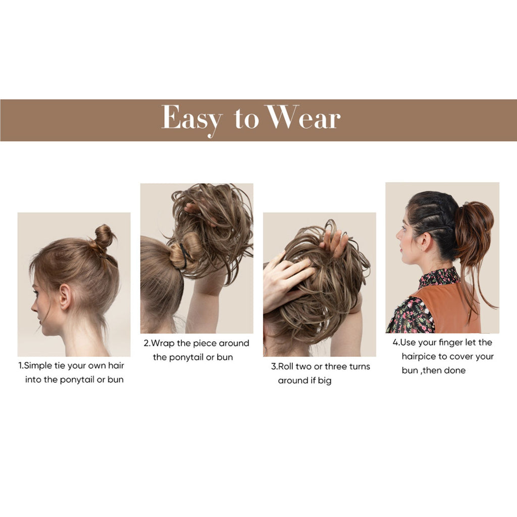 7.8 Inch Messy Bun Hair Piece for Women