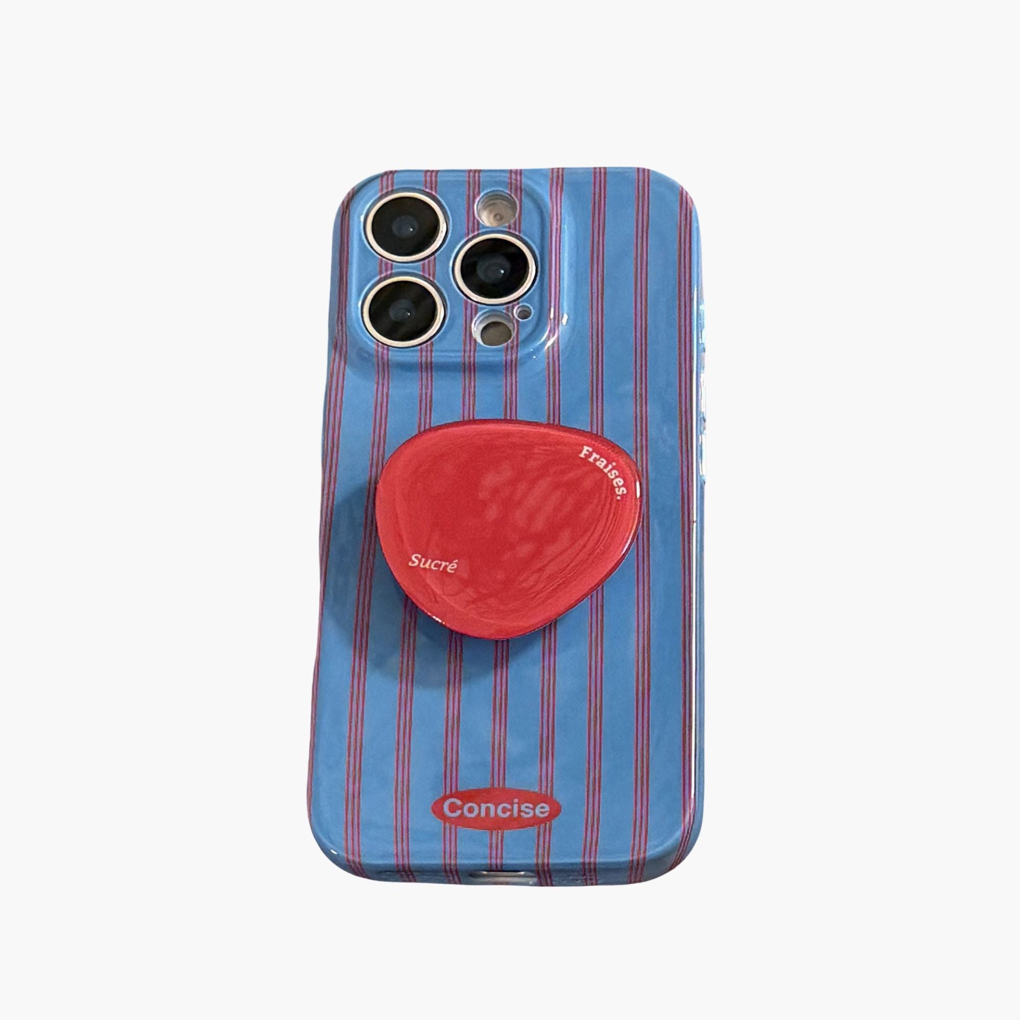 Anna-Kaci Graphic Phone Case with Glossy Finish Raised Grip Accent and Protective Slim Fit