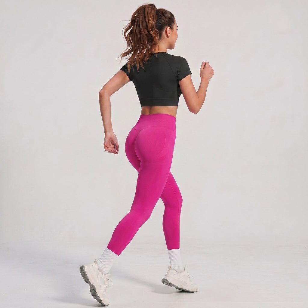 High Waisted Butt Lifting Yoga Leggings Tummy Control Workout Pants