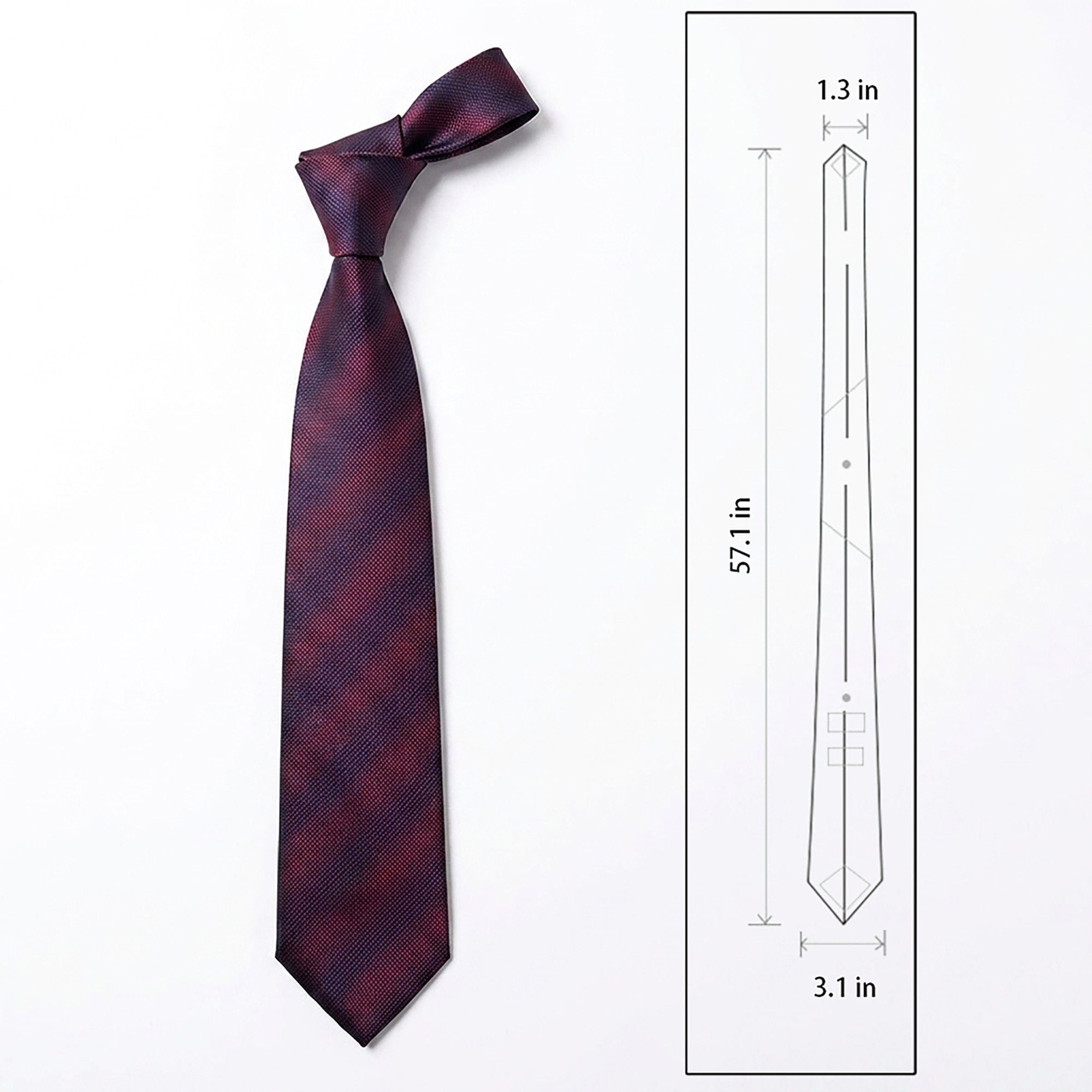 Men's Micro Dot Texture Tie Subtle Geometric Pattern Necktie 57 Inch Length 3.1 Inch Width Formal Business Accessory
