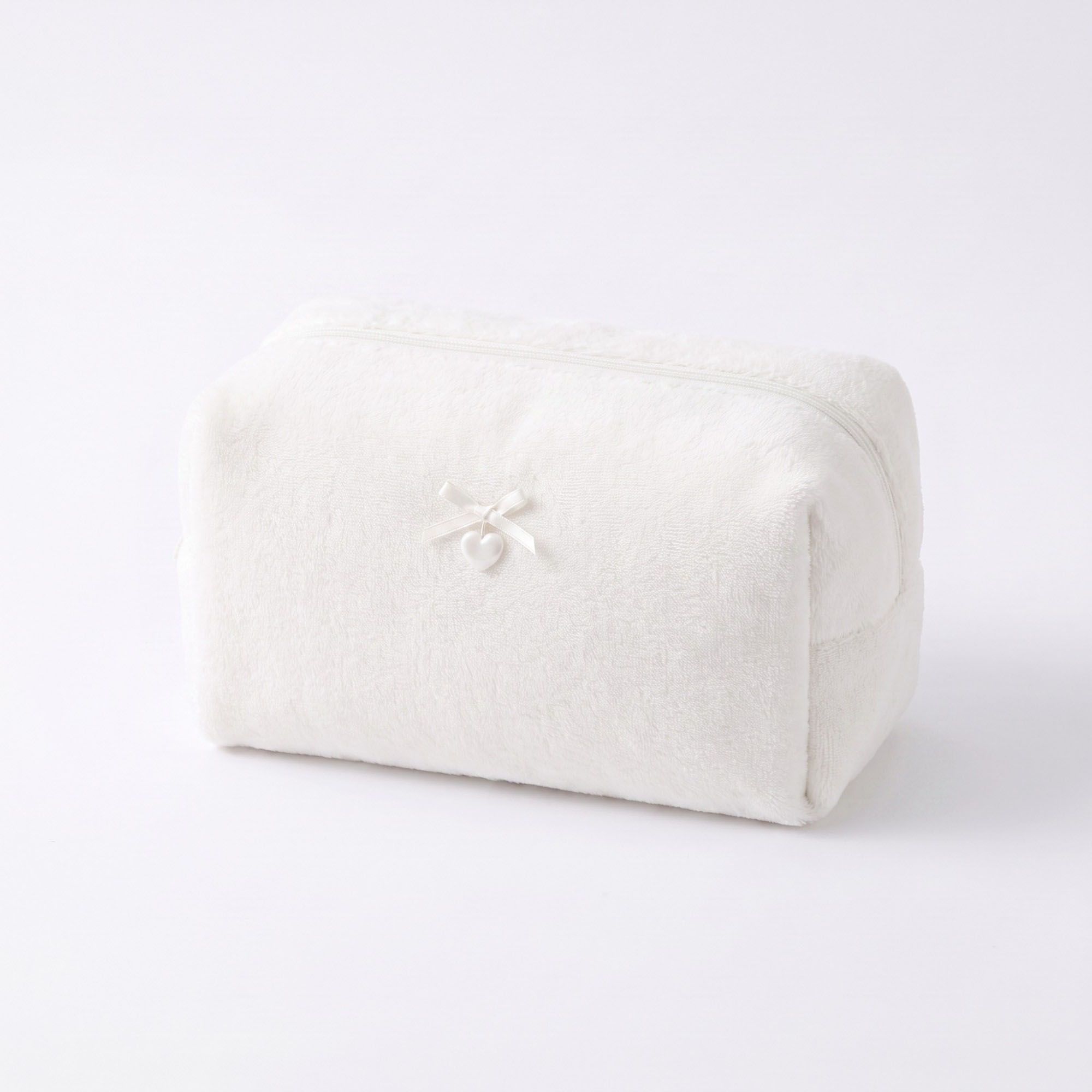 Neceser de Maquillaje Suave con Textura y Cremallera para Mujer