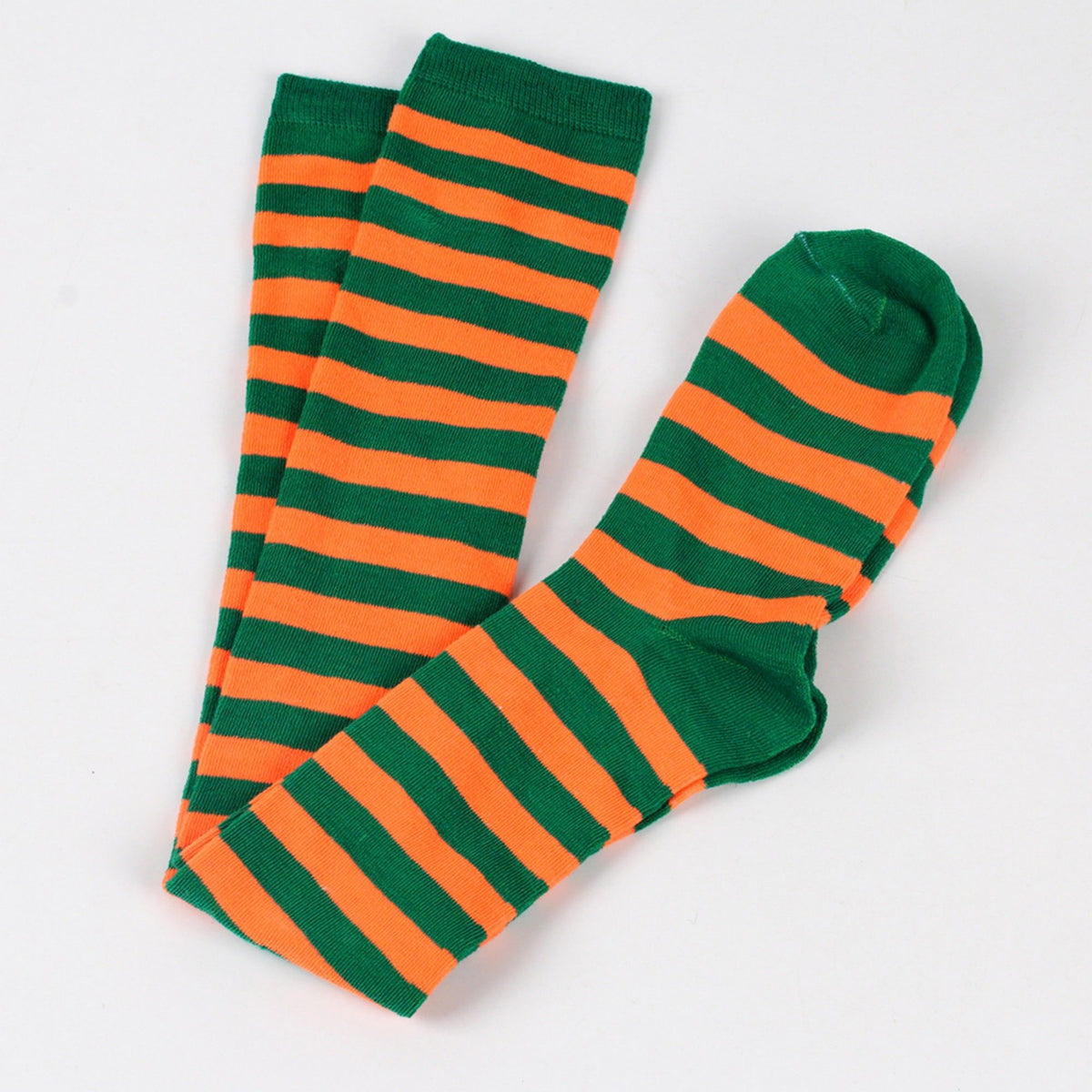 Halloween Striped Thigh High Socks 3 Pair Pack Costume Style