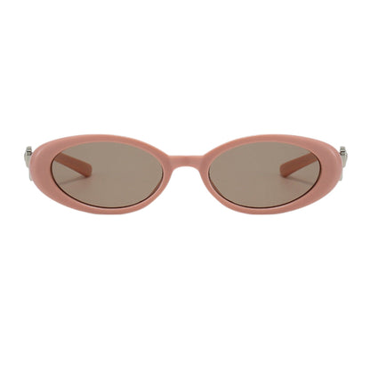 Anna-Kaci Women's Classic Elliptical Small Frame Bow Sunglasses UV400 Protection
