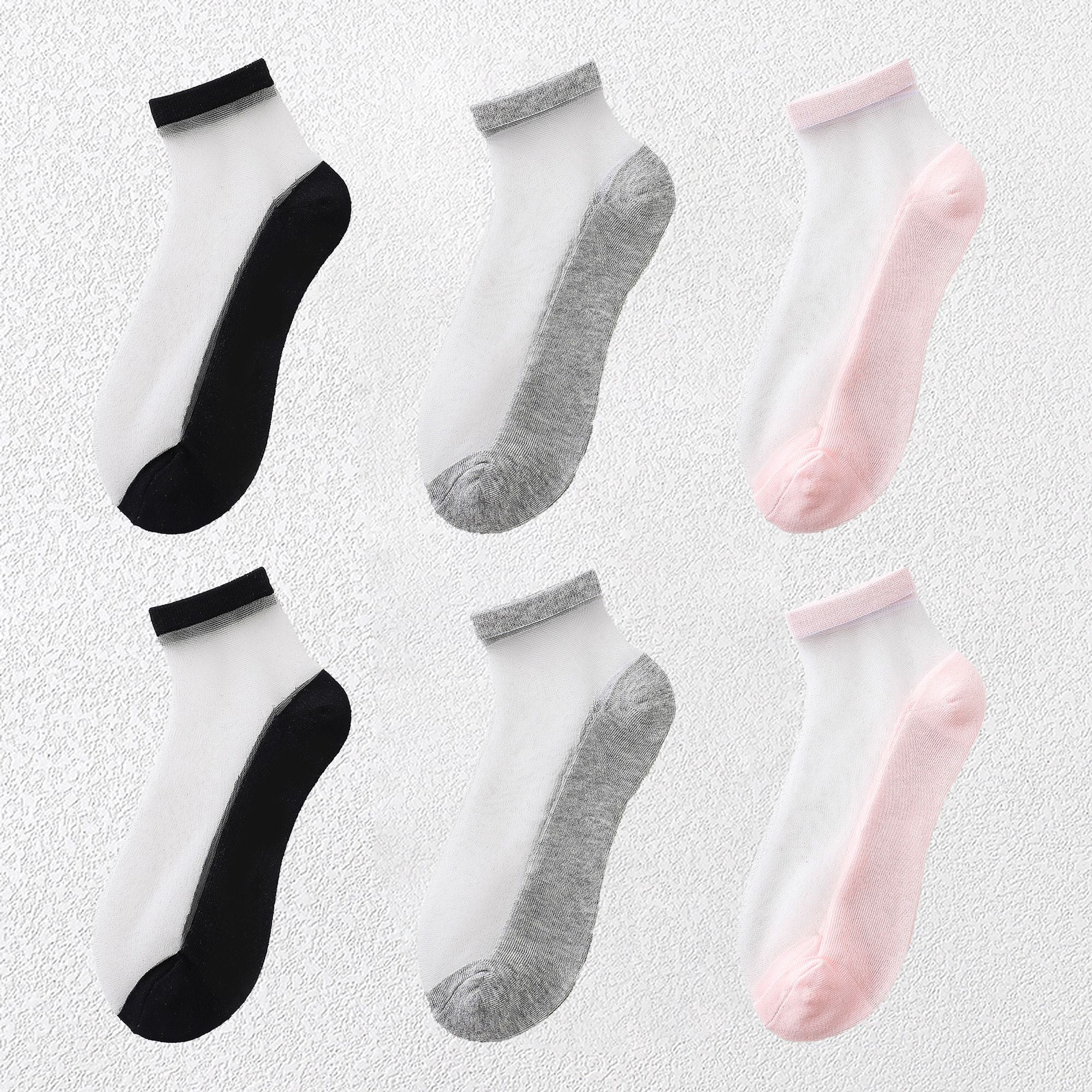 Anna-Kaci Chic Women's Summer Thin Ankle Socks Soft for Casual 6Pk