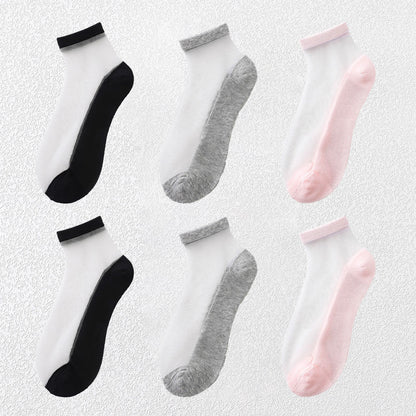 Anna-Kaci Chic Women's Summer Thin Ankle Socks Soft for Casual 6Pk