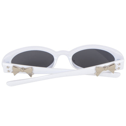 Anna-Kaci Women's Classic Elliptical Small Frame Bow Sunglasses UV400 Protection