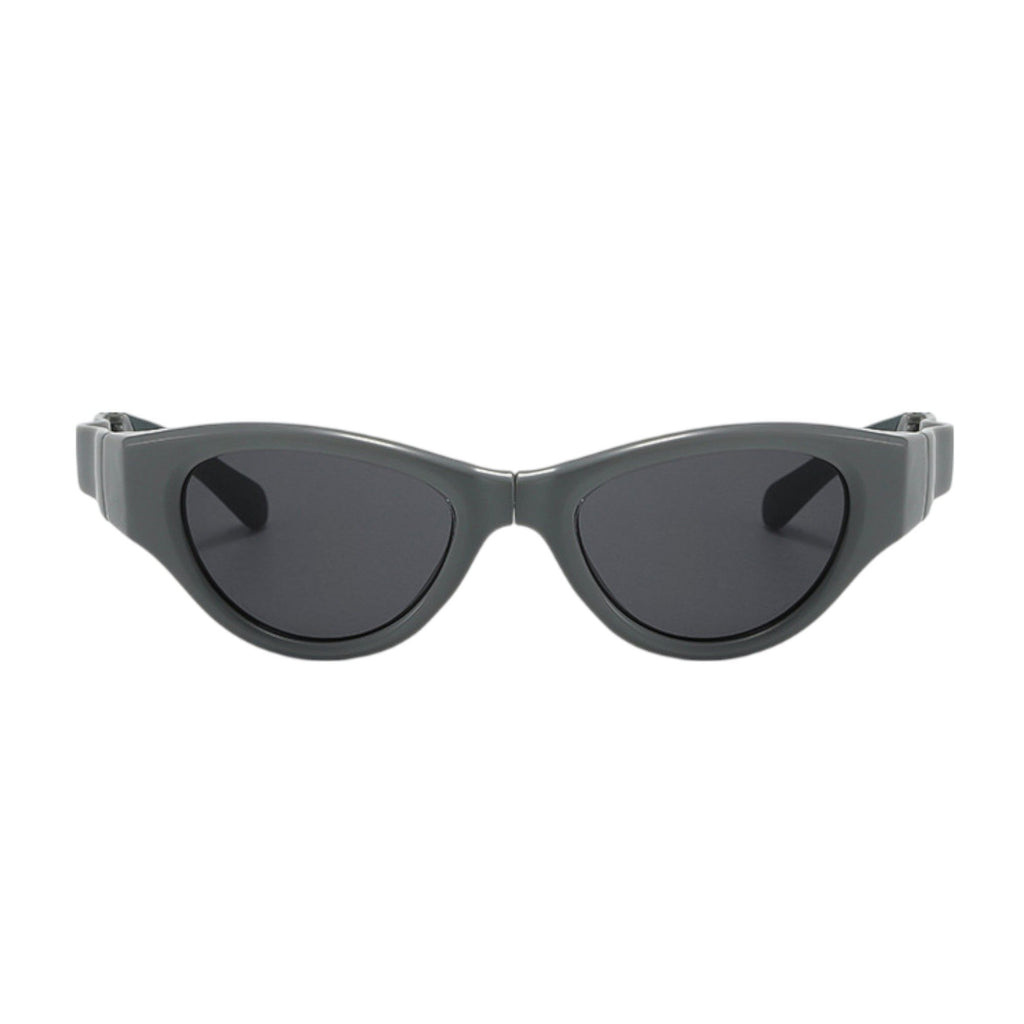 Anna-Kaci Women's Retro Y2K Futuristic Folding Sunglasses UV400 protection
