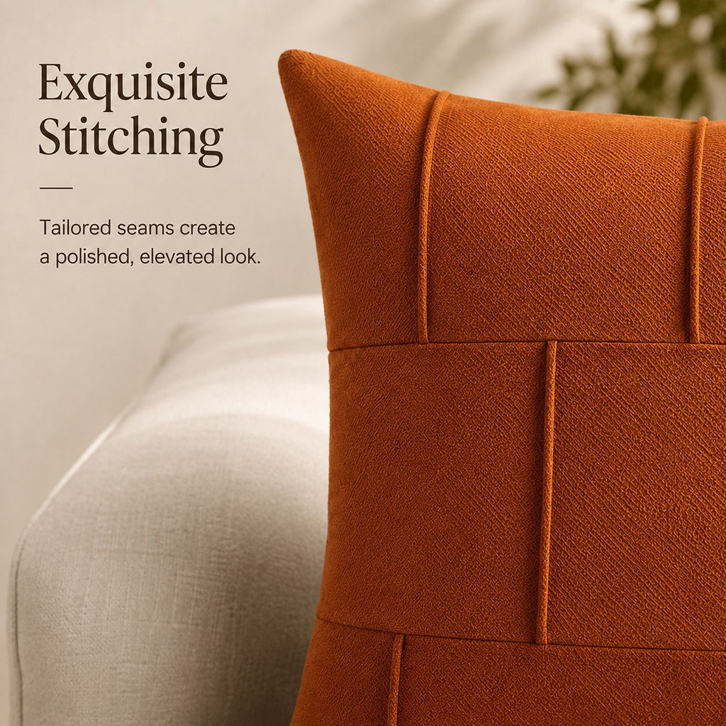 Textured Decorative Throw Pillow Cover Soft Accent Cushion Cover for Sofa Bed
