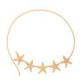 Starfish Metal Waist Chain Adjustable Beach Body Belt Ocean Inspired Waist Jewelry