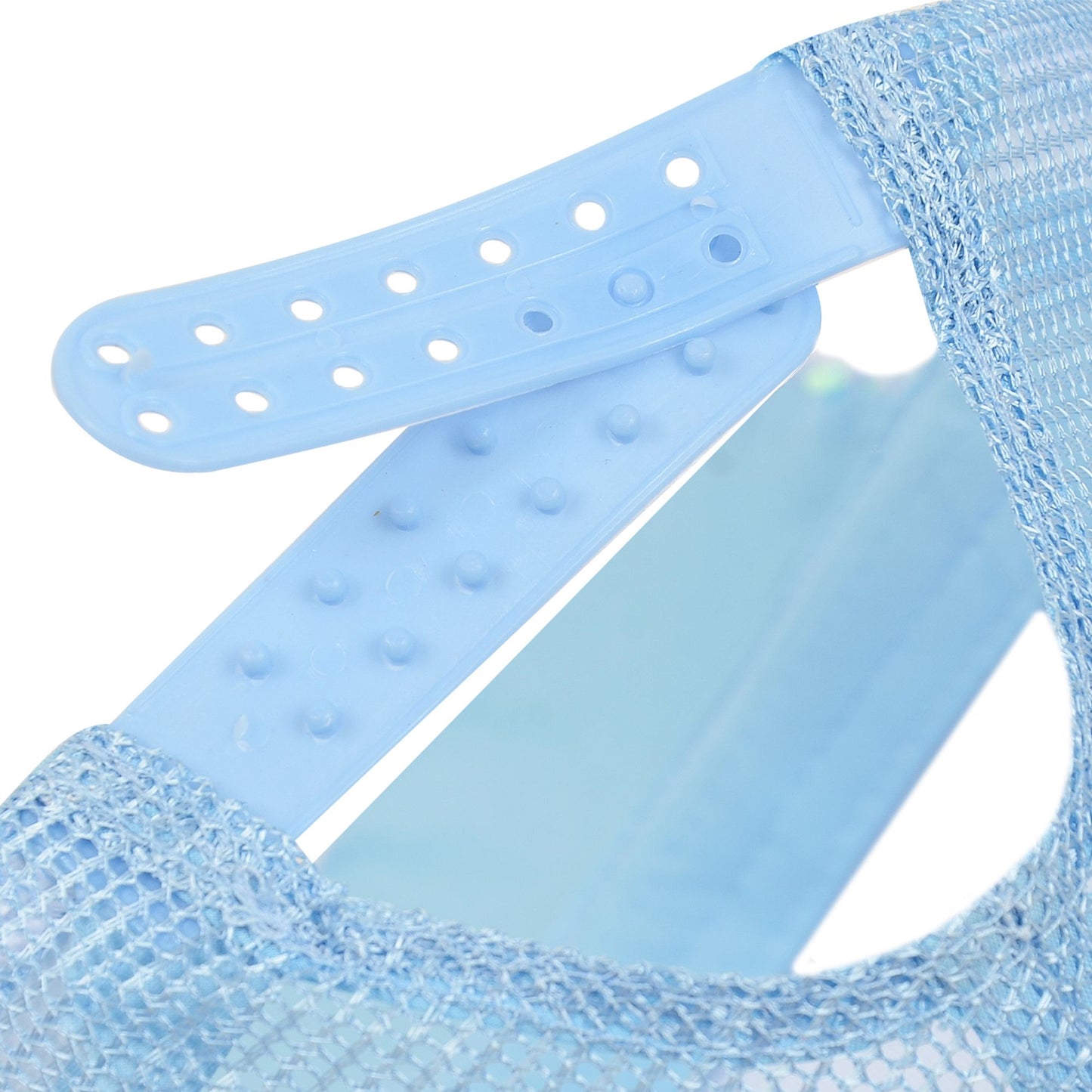 Anna-Kaci Women's Sparkly Sequin Baseball Cap Messy Low Bun Ponycap Velvet Mesh Trucker Hat