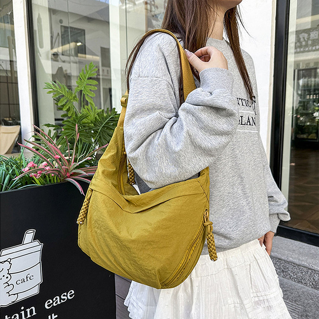 Anna-Kaci Women's Casual Canvas Hobo Shoulder Bag