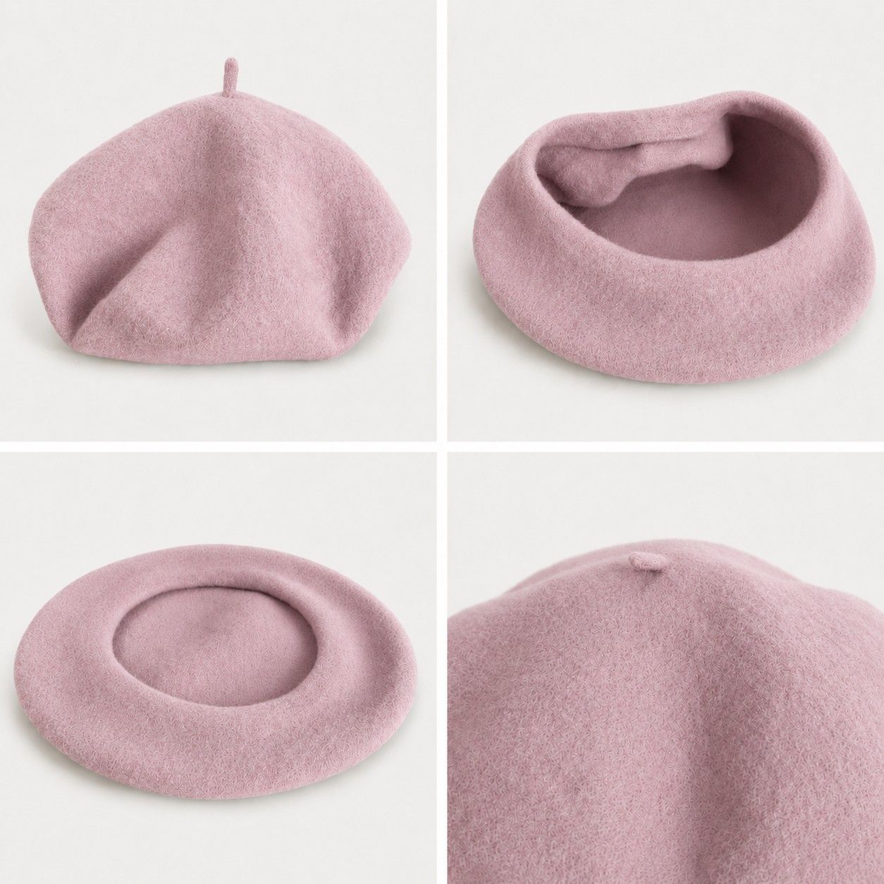 Wool Beret Hat Classic French Painter Cap Soft Felt Everyday Style