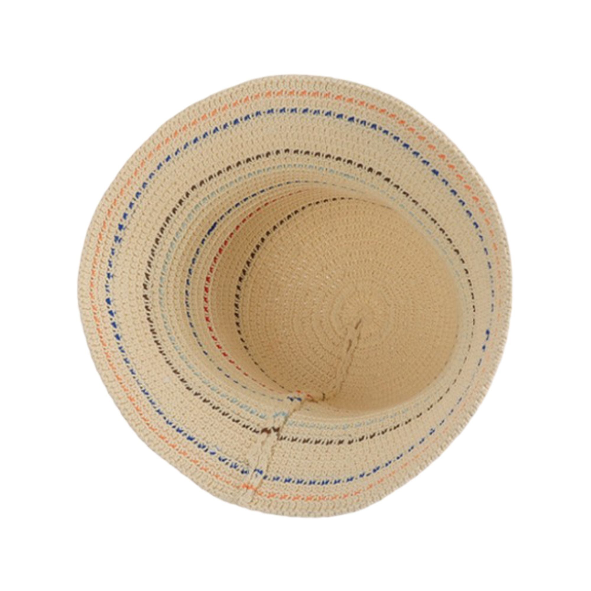 Anna-Kaci Womens Straw Bucket Hat Breathable Woven Sun Hat Lightweight Packable Summer Beach Hat