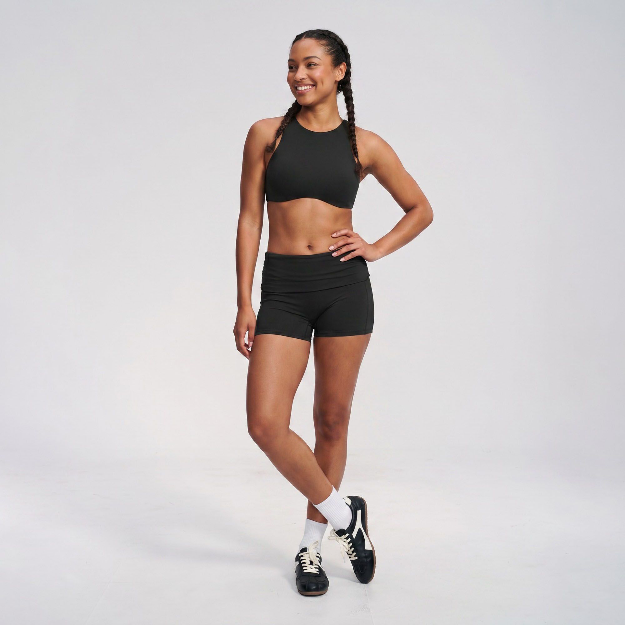 Padded High Neck Racerback Sports Bra Tank Top Workout Yoga Crop Top