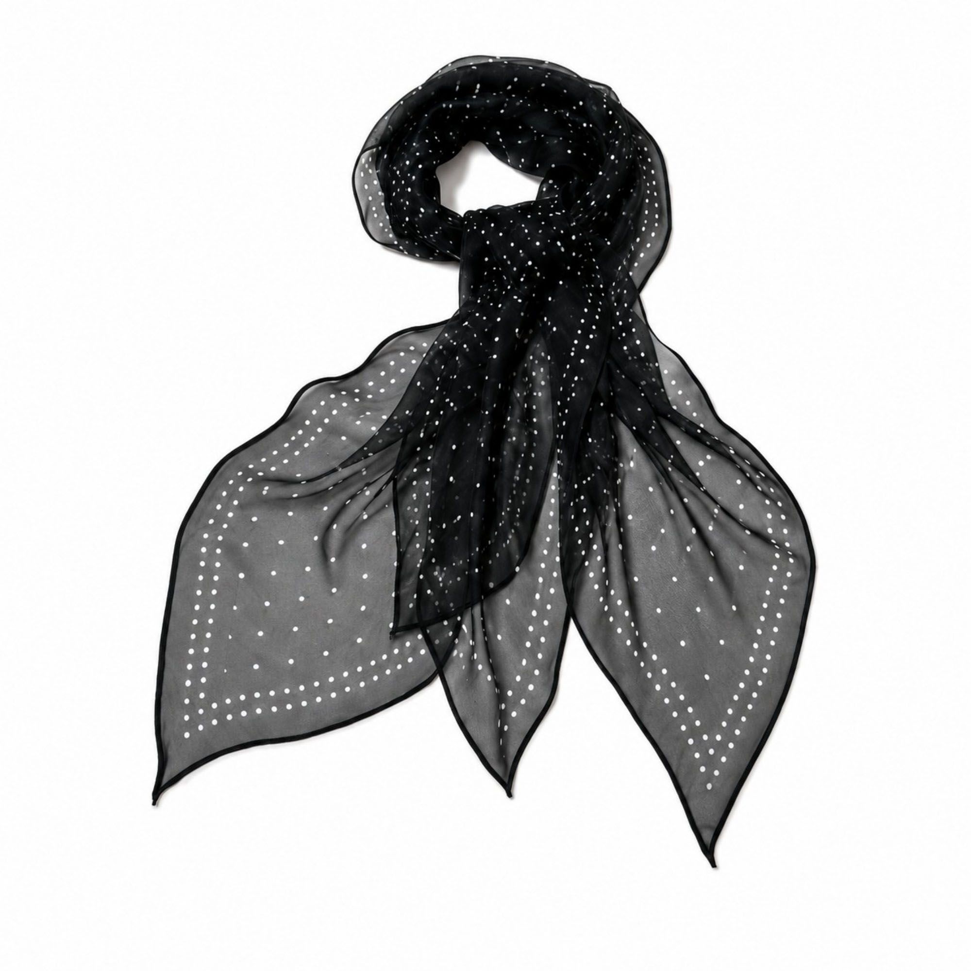 Lightweight Striped Sheer Long Scarf