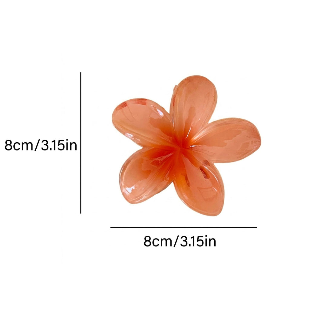 Flower Hair Clips Set 6 Pack Colorful Floral Claw Clips Small Hair Accessories
