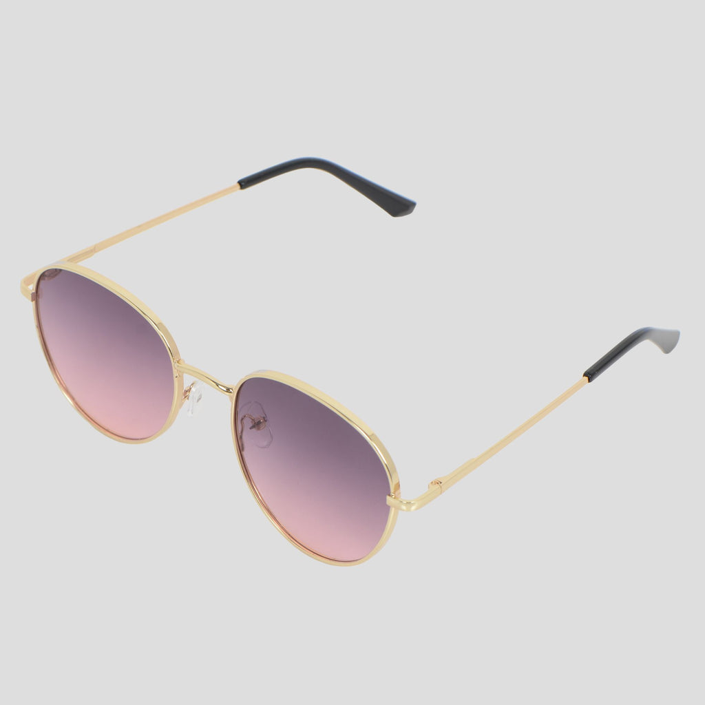 Anna-Kaci Elegant Gold - Rimmed Round Women's Polarized Sunglasses UV400 Protection