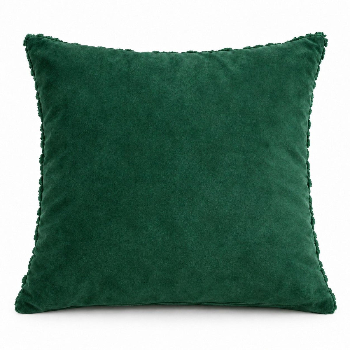 Plush Embroidered Christmas Tree Throw Pillow Cover 18 x 18 Inch Holiday Decor