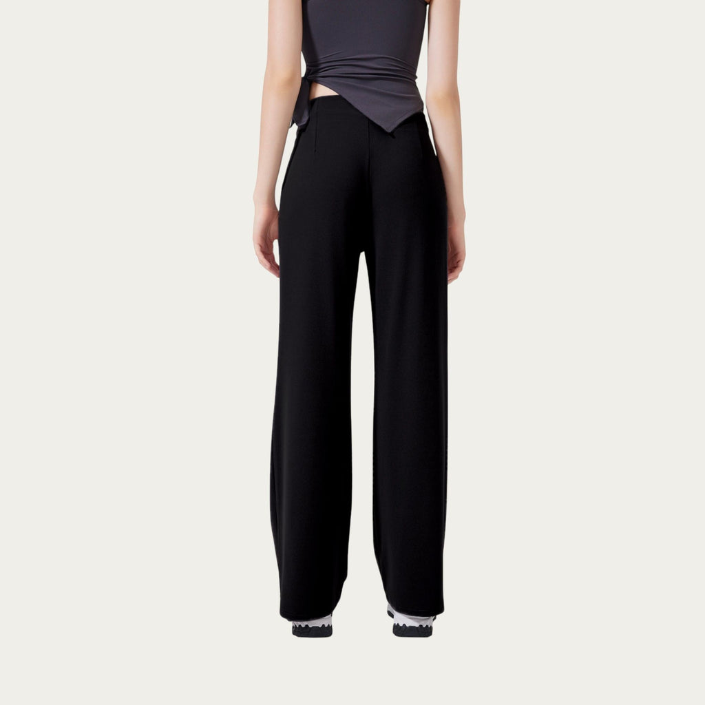 Anna-Kaci Active Women's High Waist Drawstring Wide Leg Sweatpants with Relaxed Fit