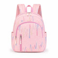 Quilted Backpack with Embroidered Pattern and Multiple Pockets