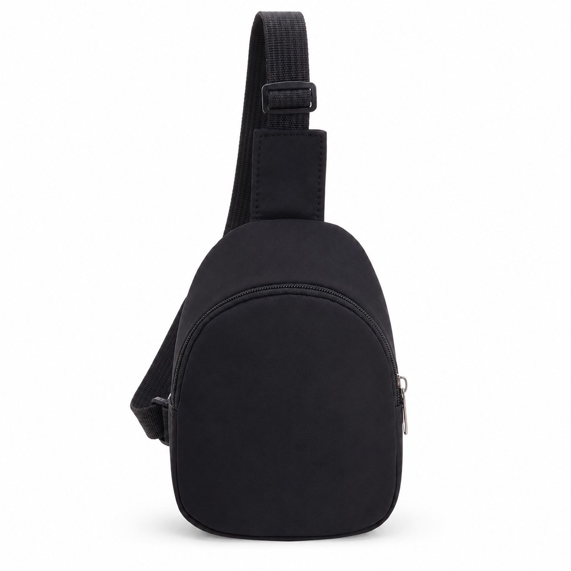 Adjustable Sling Bag with Front Zip Pocket for Travel