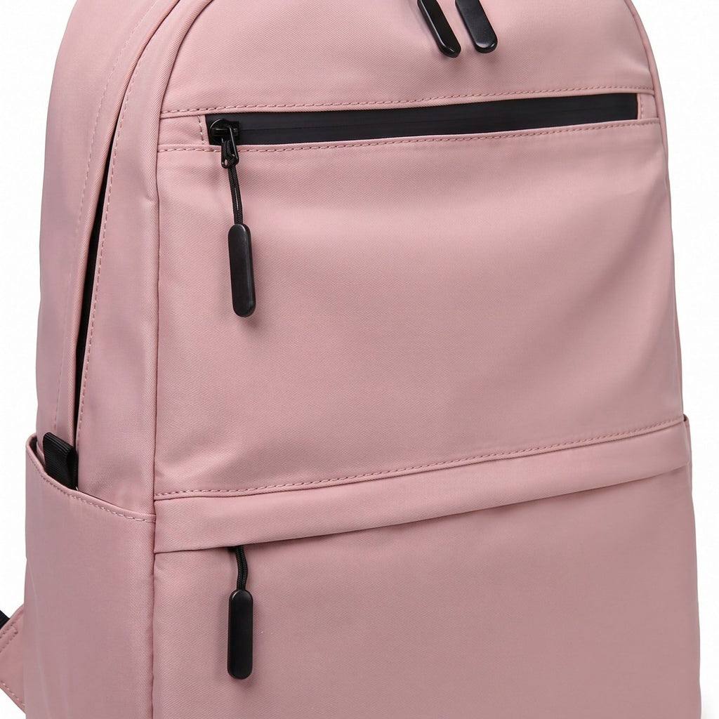 Multi-Pocket Commuter Backpack with Padded Shoulder Straps, Front Zip Pockets and Top Handle