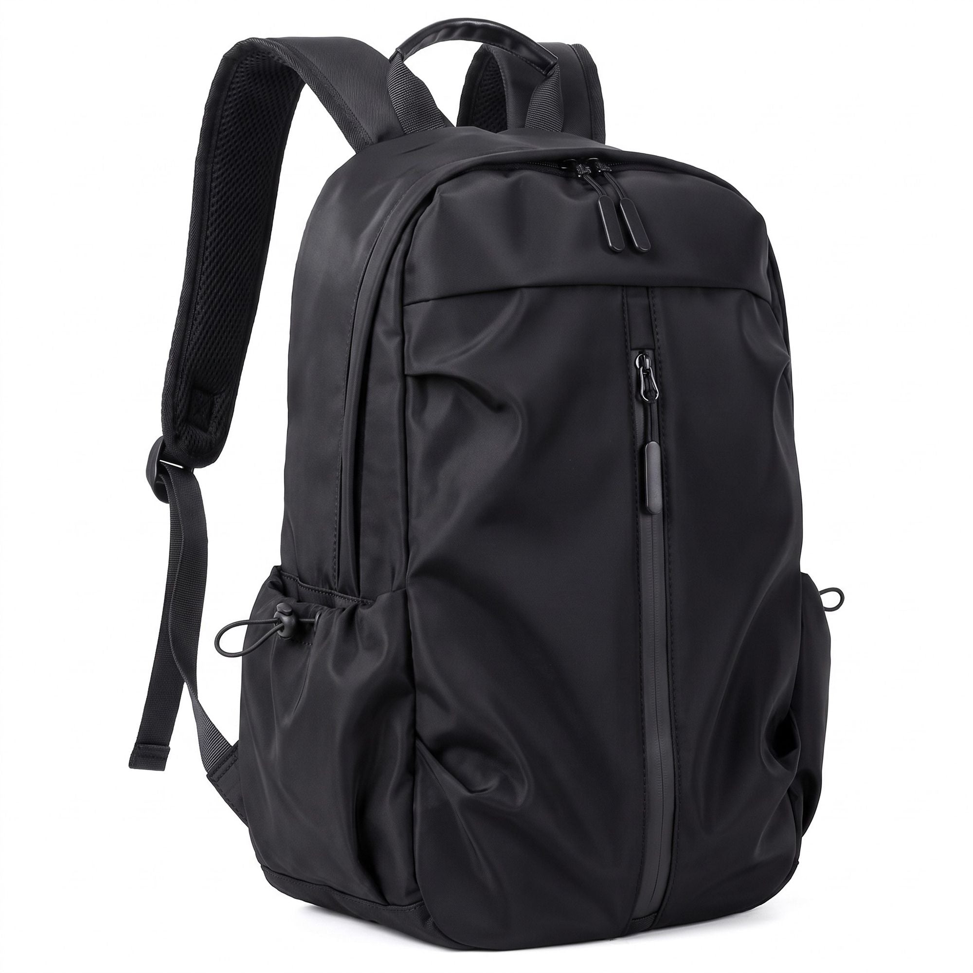 Multi-Pocket Commuter Travel Backpack with Padded Straps and Side Pockets