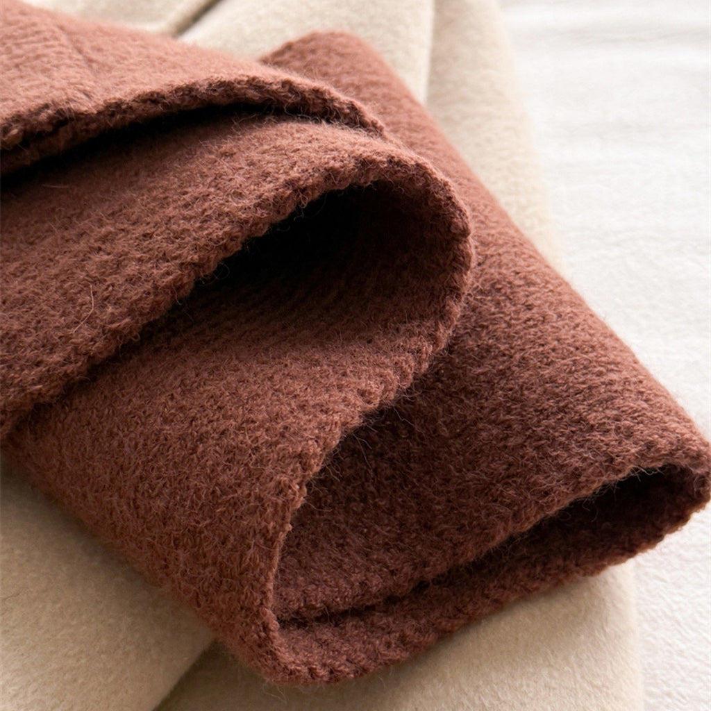 Anna-Kaci Women's Soft Knit Scarf with Pull-Through Loop Design, Cozy Textured Fabric and Easy Draped Styling for Everyday Wear 29.5x7in