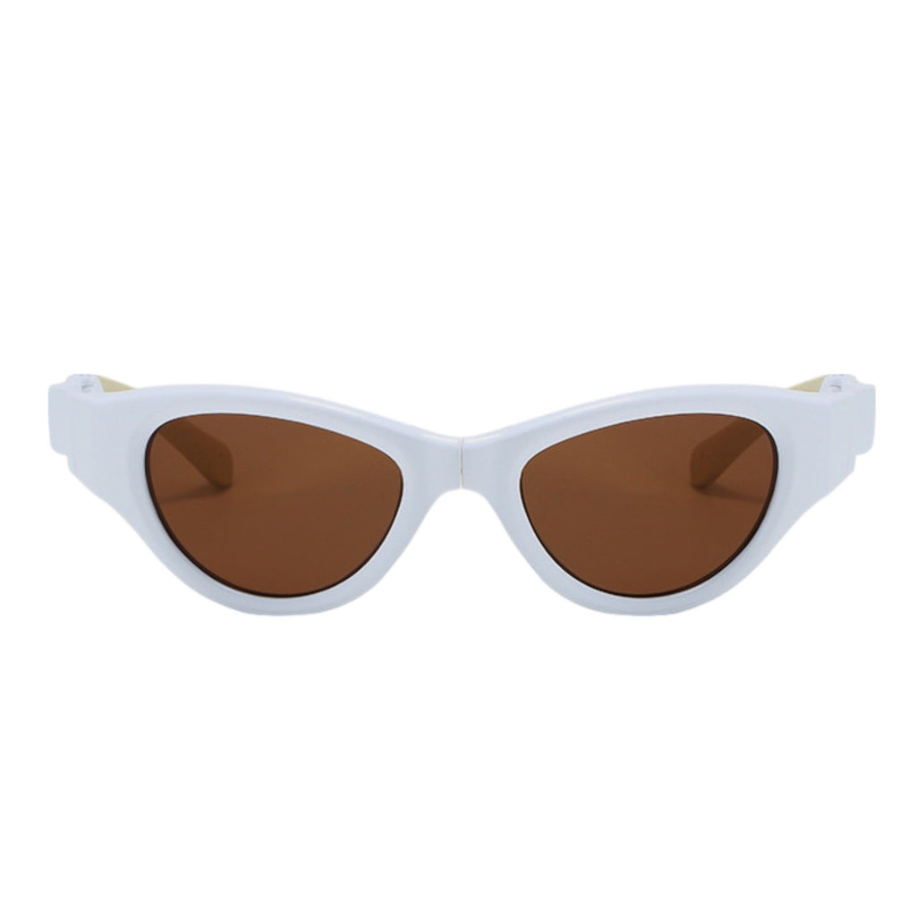 Anna-Kaci Women's Retro Y2K Futuristic Folding Sunglasses UV400 protection