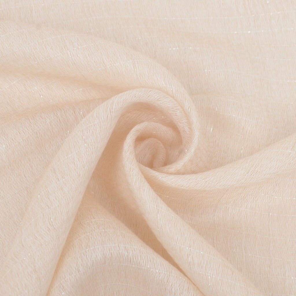 Anna-Kaci Women's Lightweight Sheer Scarf with Subtle Metallic Thread Detail Elegant Long Wrap Accessory