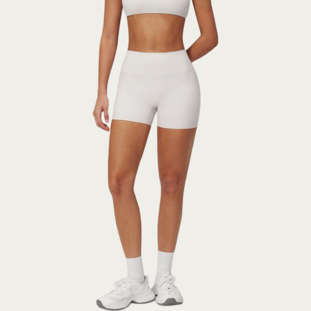 Anna-Kaci Active Women's High Waist Mini Biker Shorts with Smooth Stretch Fabric and Seam Detail