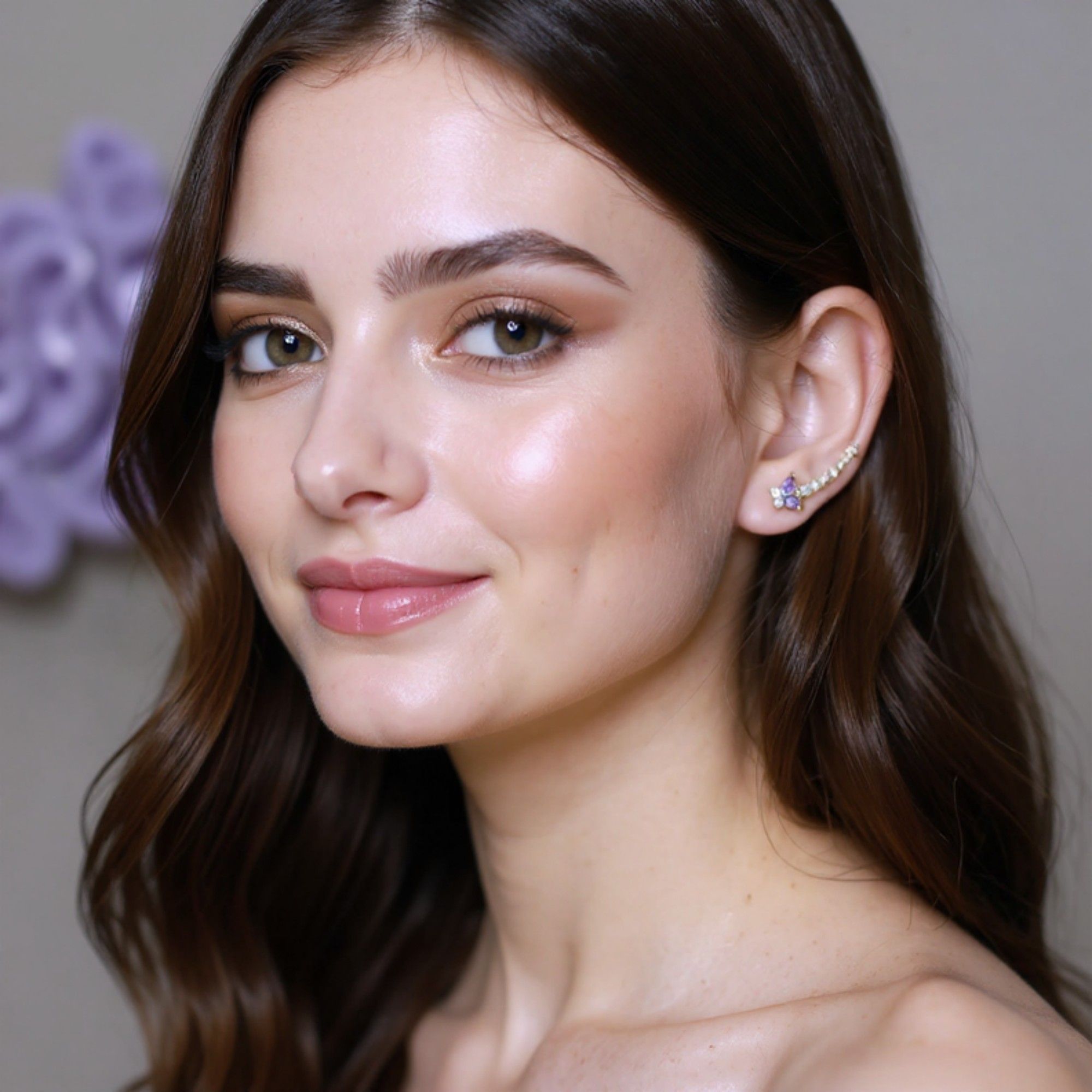 Butterfly Crystal Earrings with Graduated Stone Accents and Delicate Winged Design for a Sparkling Feminine Elegant Look