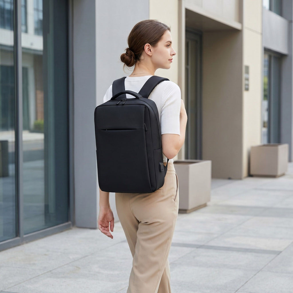 Modern Slim Laptop Backpack - Professional  Commuter Daypack for Office, School, and Travel