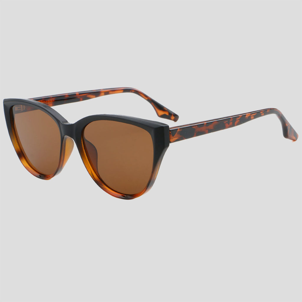 Anna-Kaci Women's Stylish Black Cat - Eye Polarized Sunglasses UV400 Protection