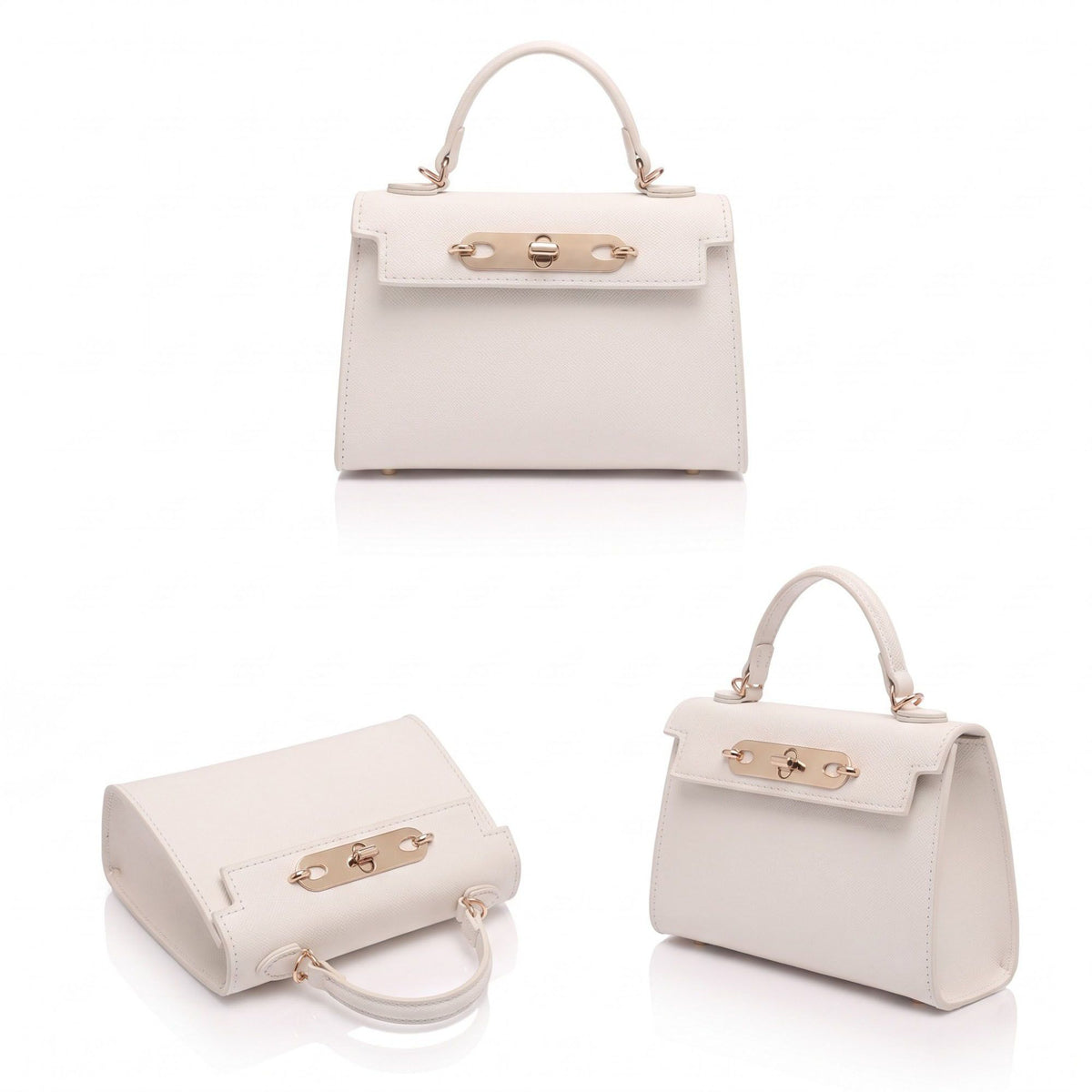 Mini Top Handle Satchel with Turn Lock