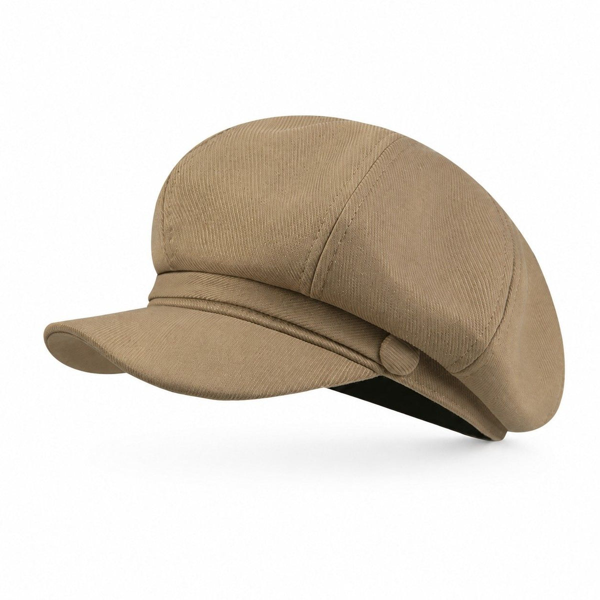 Structured Newsboy Cap Vintage Baker Boy Hat Short Brim Casual Style