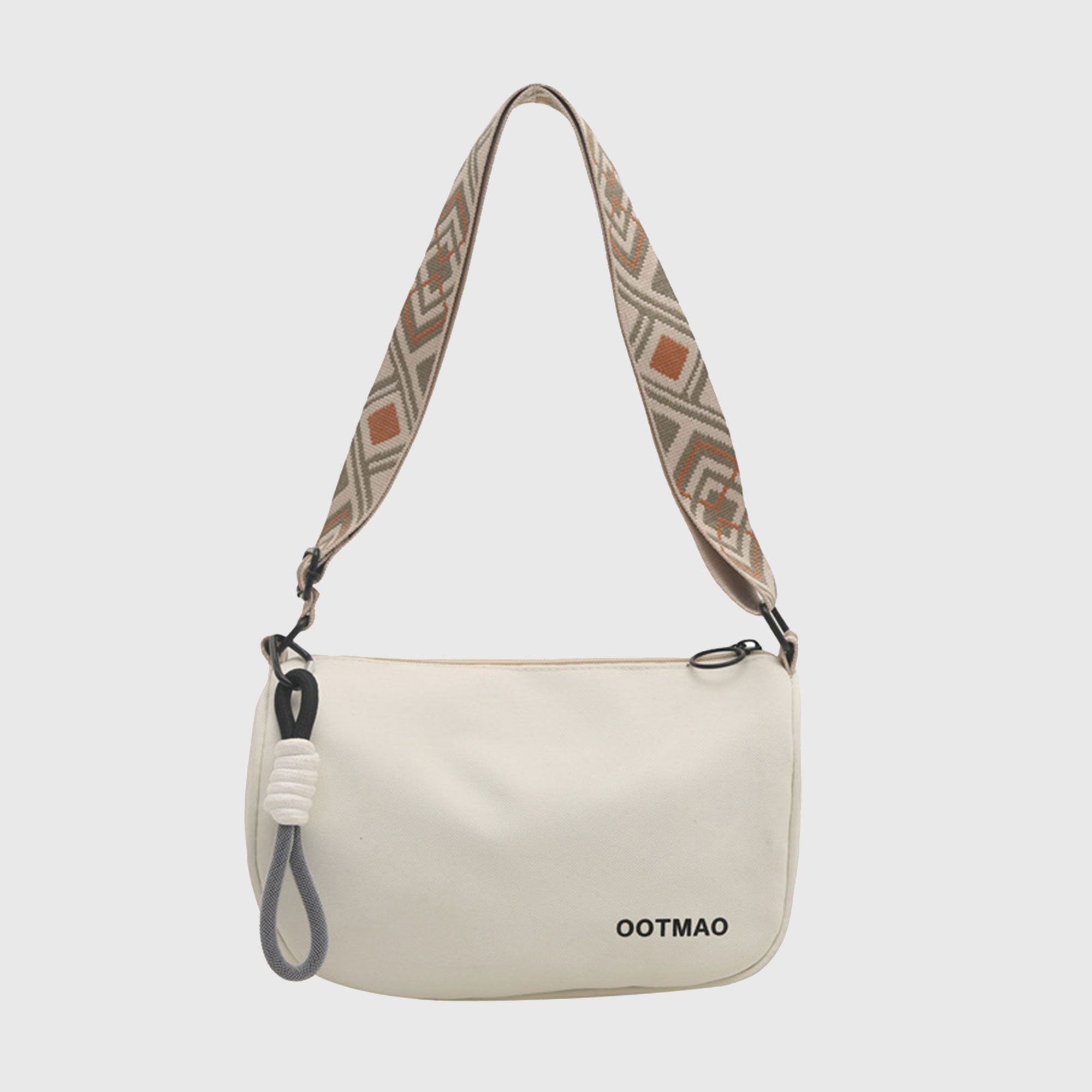 Anna-Kaci Women's Soft Crossbody Bag - Adjustable Patterned Strap Shoulder Bag for Casual Daily & Stylish Outings