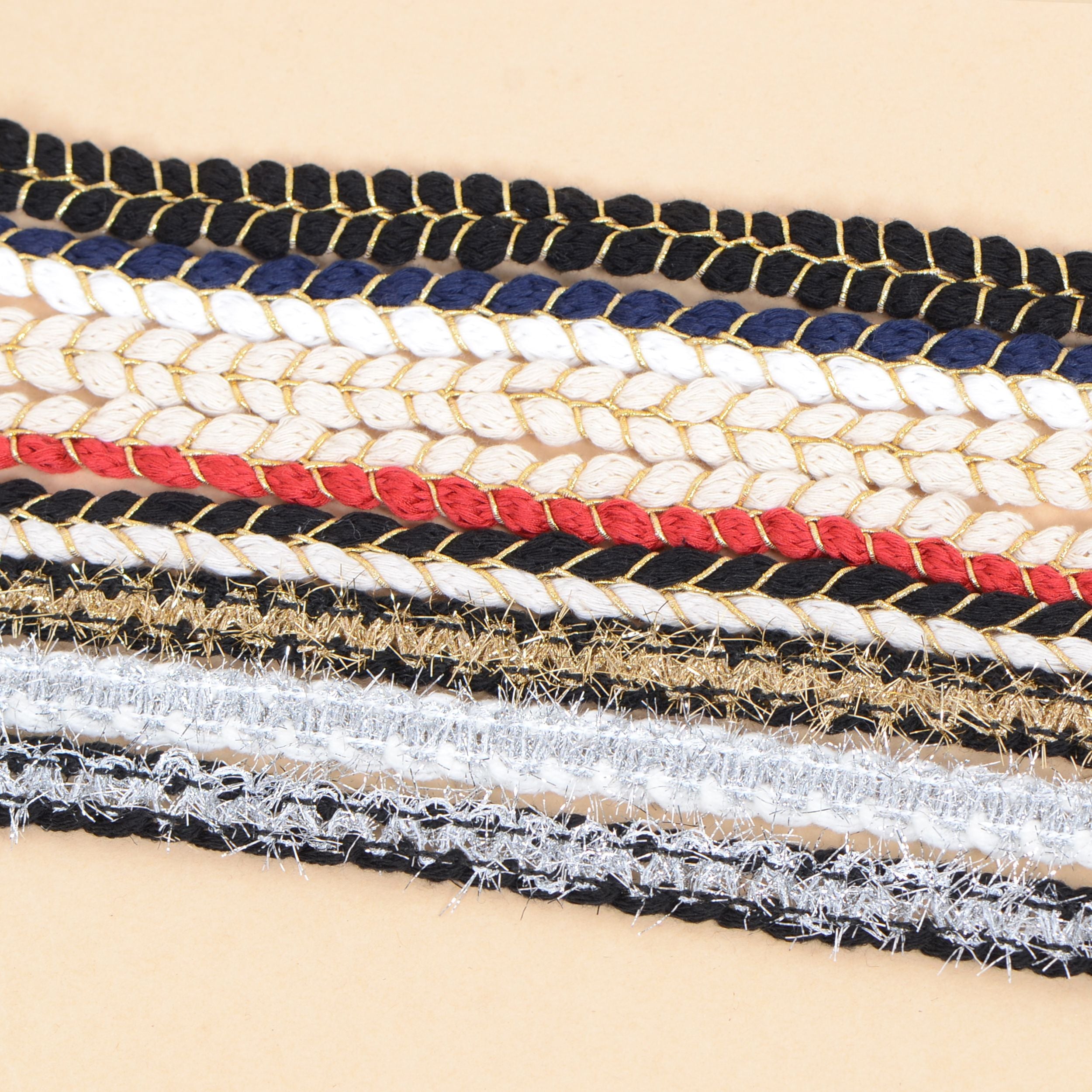 Sewing Braid Trim, 11 Yards 0.6 Inch Twisted Cotton Cord Trim, Handmade DIY Craft Embellishment Costume Garment Decor Accessory