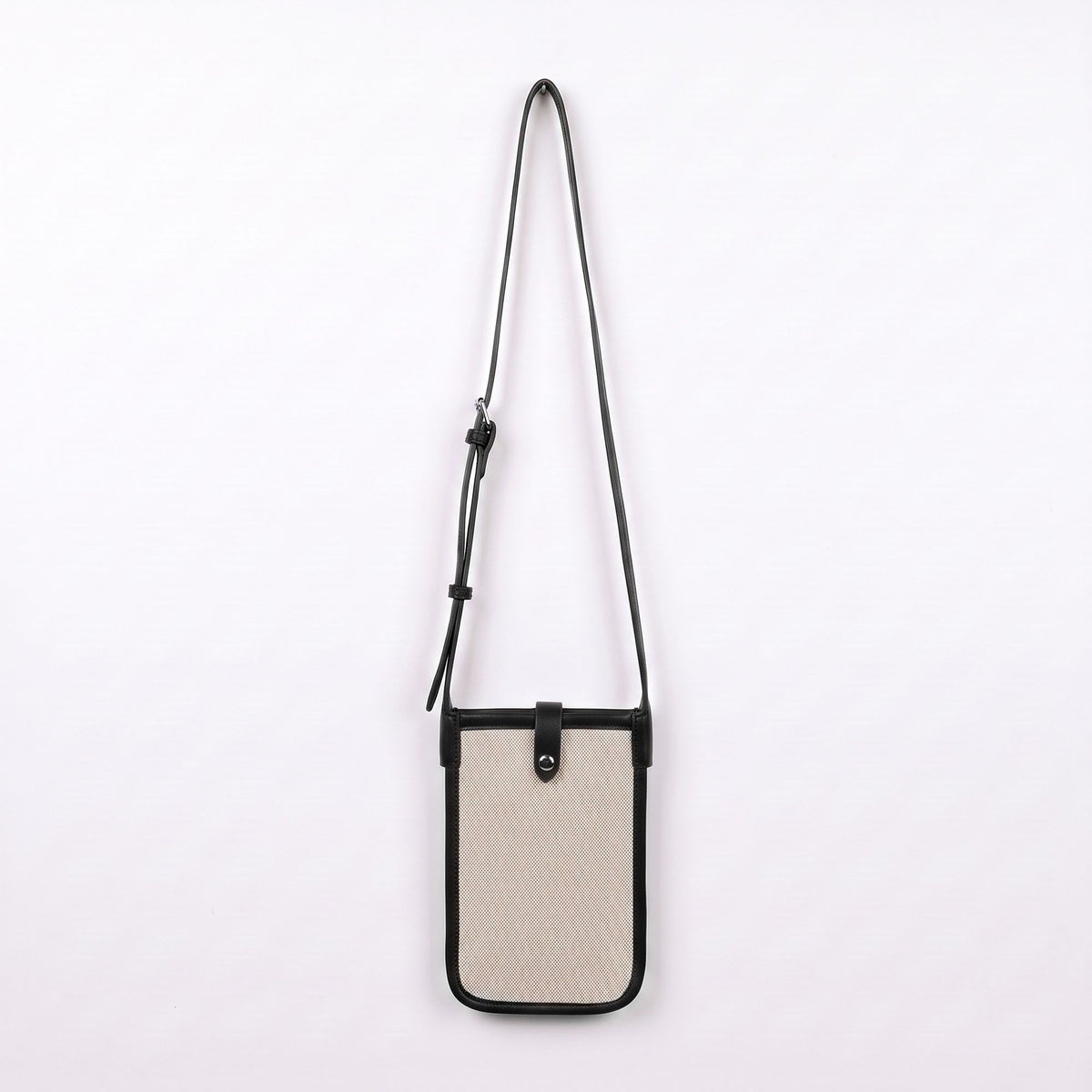Mini Crossbody Phone Bag with Adjustable Strap and Snap Closure