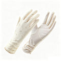 Floral Long Cuff Touchscreen Sun Protection Gloves