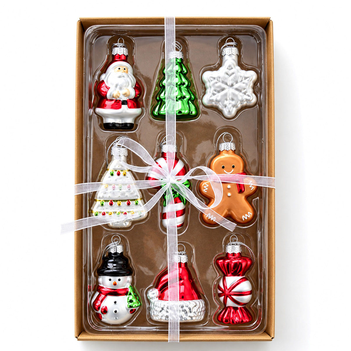 9 Piece Assorted Christmas Tree Hanging Ornament Gift Set