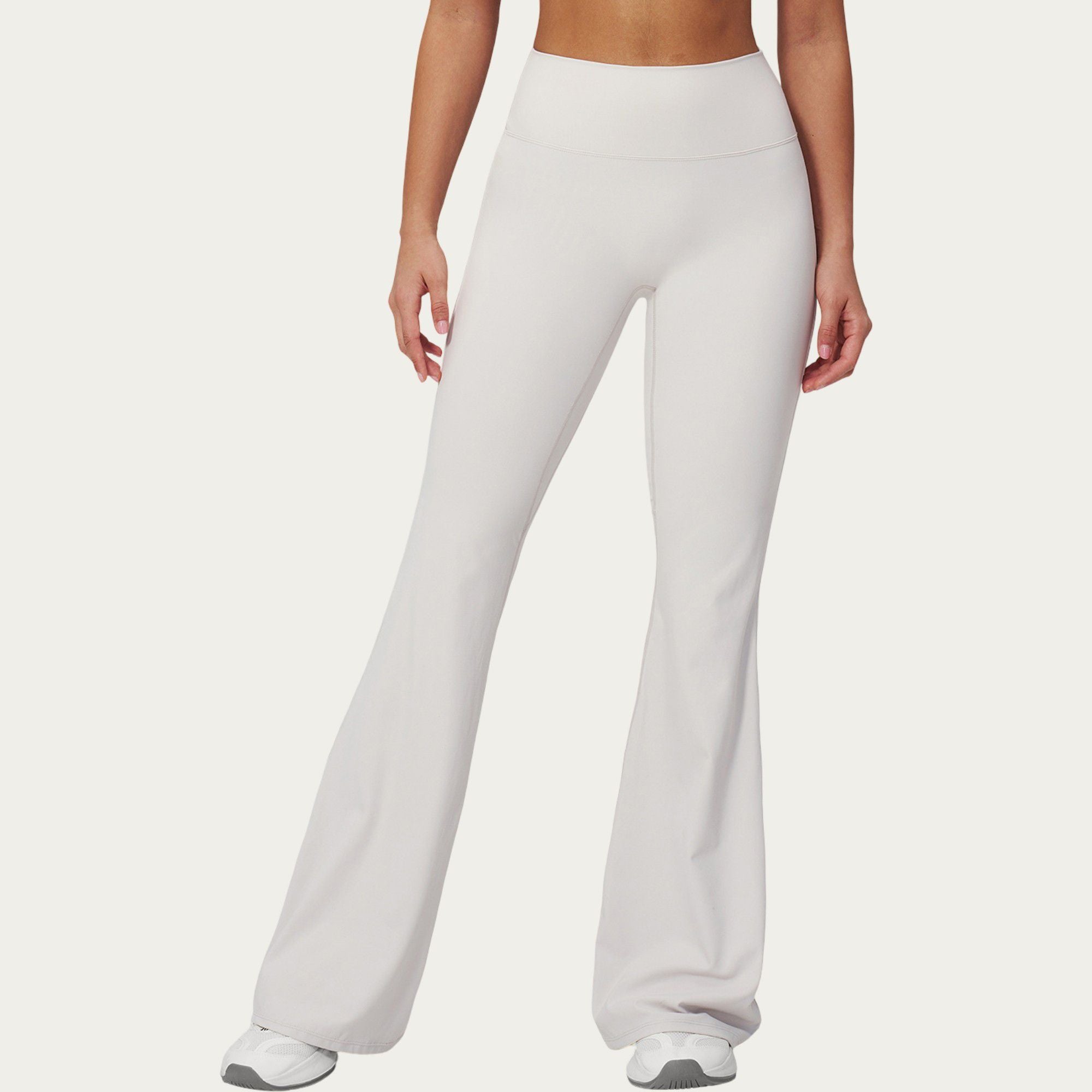 Anna-Kaci Active Women's High Waist Flare Yoga Pants with Wide Leg Stretch Fit and Seam Detail