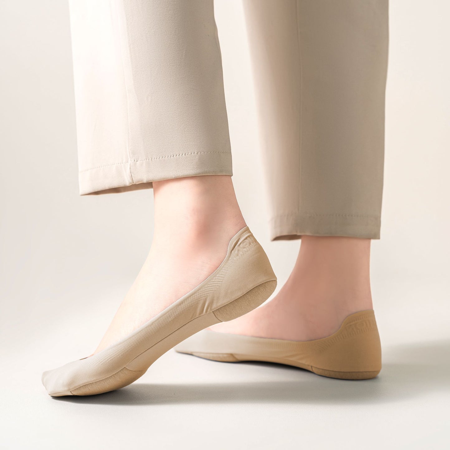 Anna-Kaci Women's Non-slip No Show Socks Soft Solid Bottom for Casual 6Pk