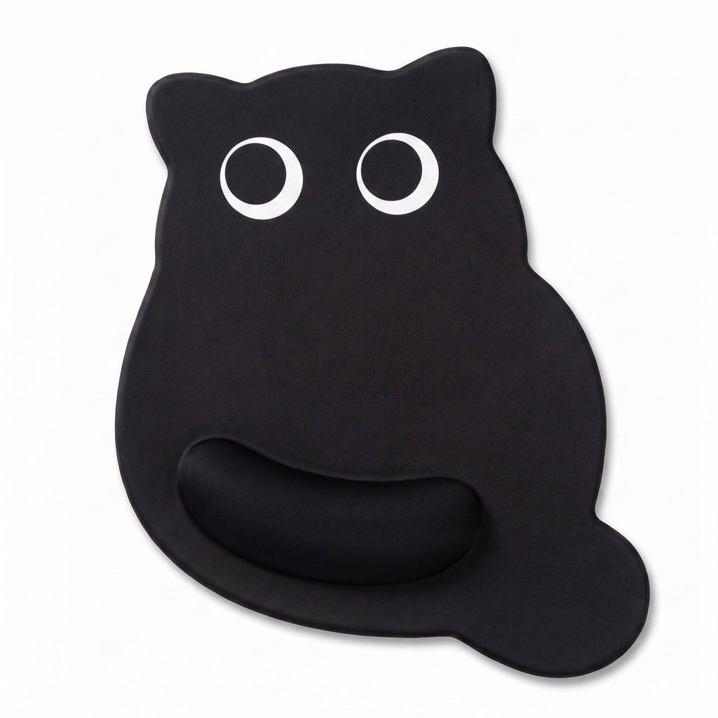 Ergonomic Mouse Pad with Wrist Support Soft Cushion Non Slip Desk Pad Cute Cartoon Design